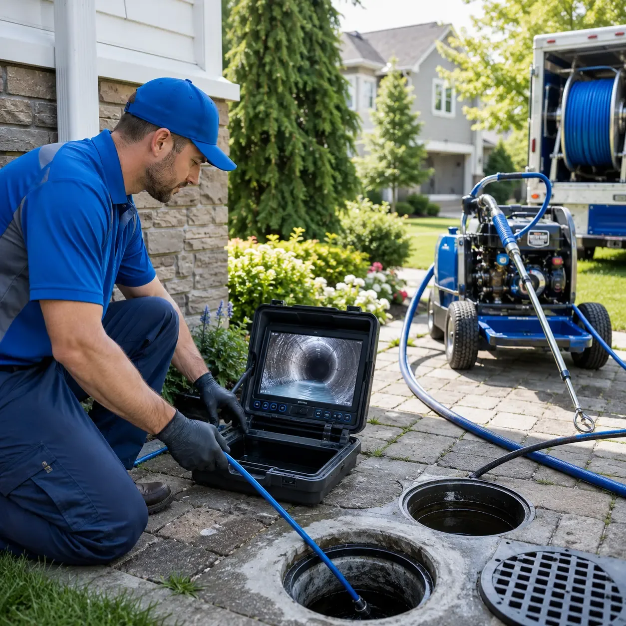 Outdoor drain cleaning professionals serving Perry, IL